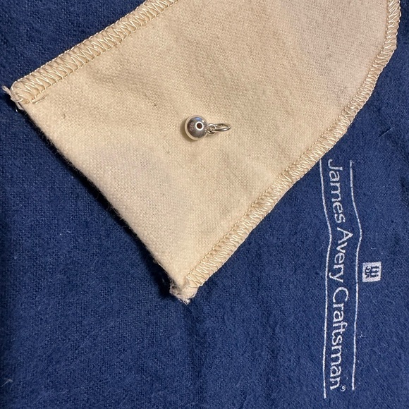 JAMES AVERY remembrance charm, pink sapphire (October) birthstone - Picture 2 of 4